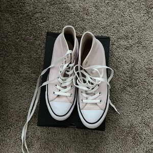Converse pink high top platform women sneaker size 7.5